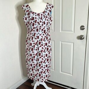 Betty Paige by Tatyana Cherry Print Sleeveless Dress Pin Up‎ Rockabilly 3XL NWT